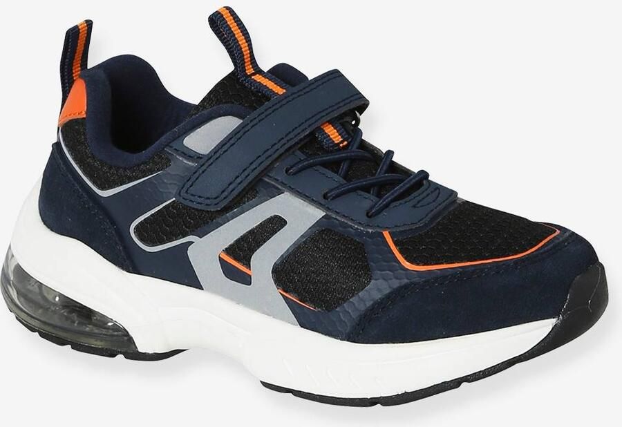 VERTBAUDET Sneakers met veters en klittenband veel blauw
