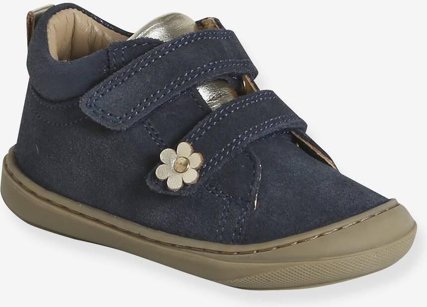 VERTBAUDET Soepele leren laarsjes voor de eerste stapjes van baby's marineblauw