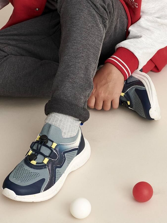 VERTBAUDET Sportieve elastische kindersneakers met dikke zool veel blauw - Foto 2
