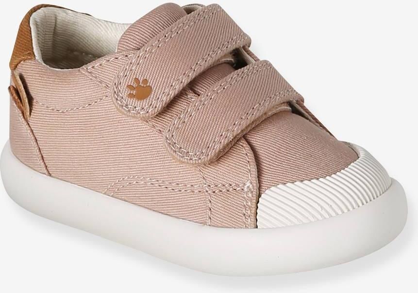 VERTBAUDET Stoffen sneakers met klittenband babyjongen beige bedrukt - Foto 2