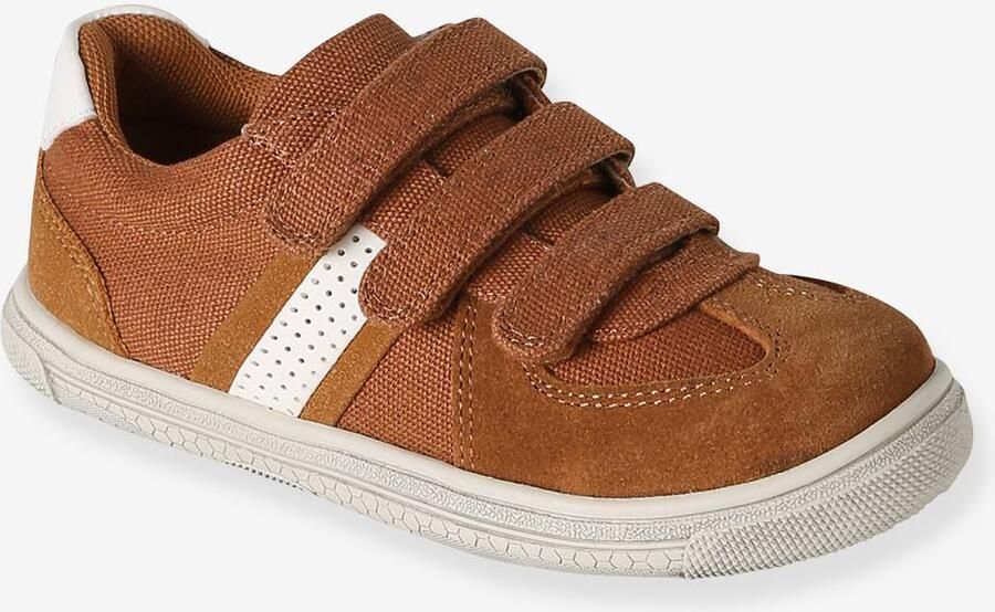 VERTBAUDET Synthetische baskets met klittenband voor jongens bruin - Foto 2