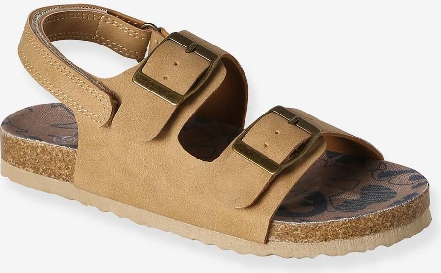VERTBAUDET Synthetische jongenssandalen beige