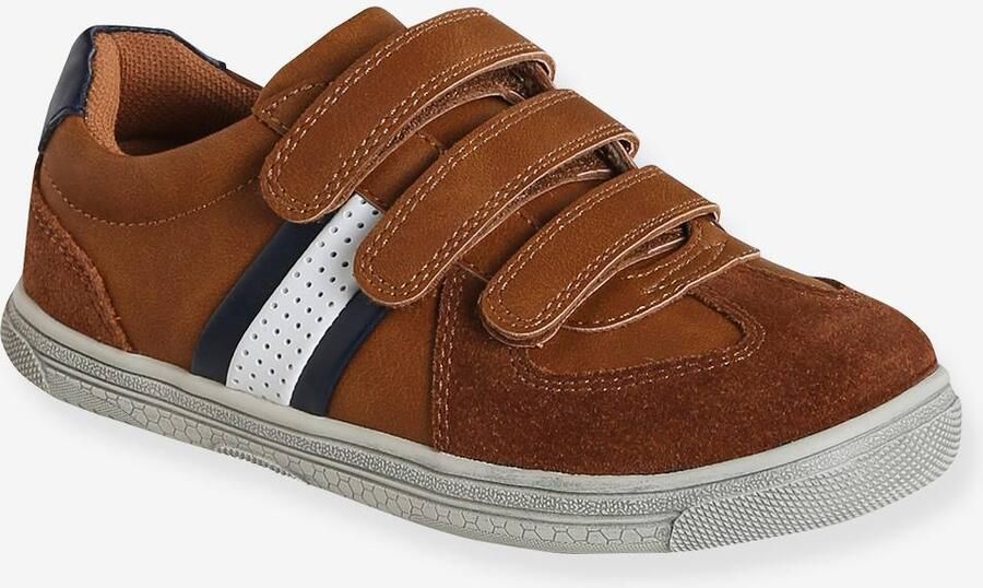 VERTBAUDET Tennisschoenen met klittenband voor jongens bruin - Foto 2
