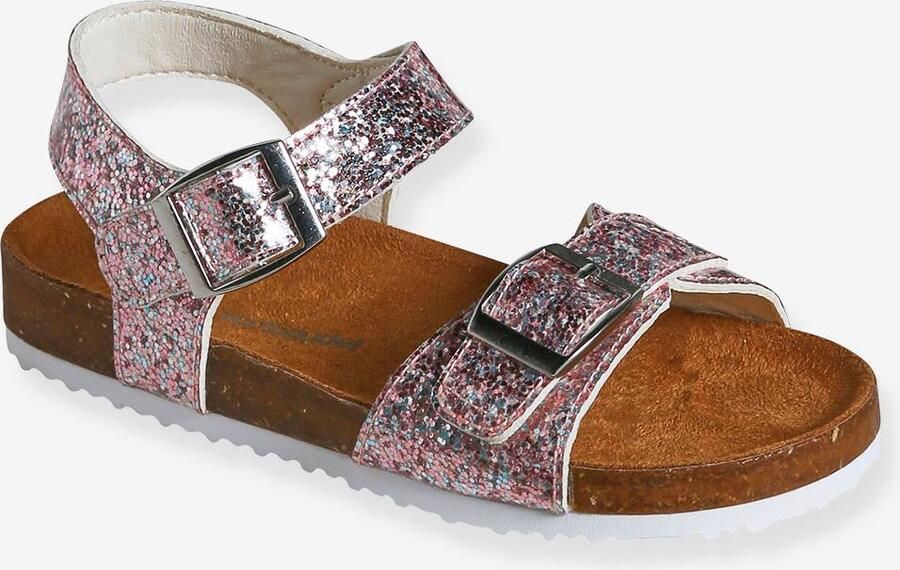 VERTBAUDET Sandalen met dubbele verstelbare gespen voor kinderen collectie kleuterschool meerkleurig