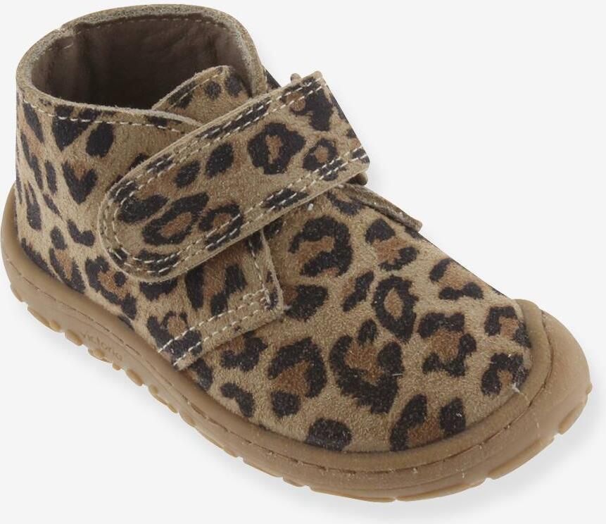 VICTORIA Bosco Barefoot leren hoge schonen met klittenband bruin