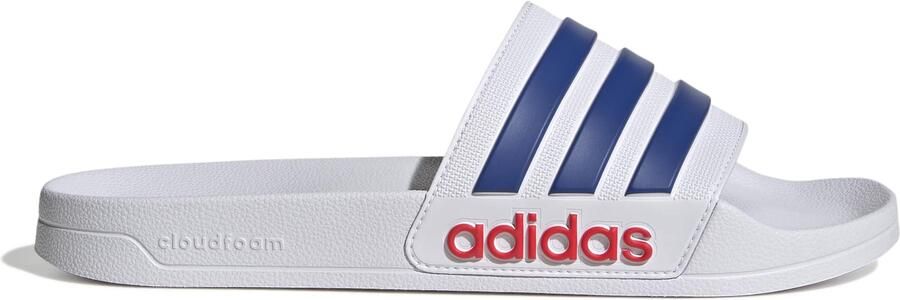 Adidas Adilette Shower Slippers Wit Donkerblauw Rood