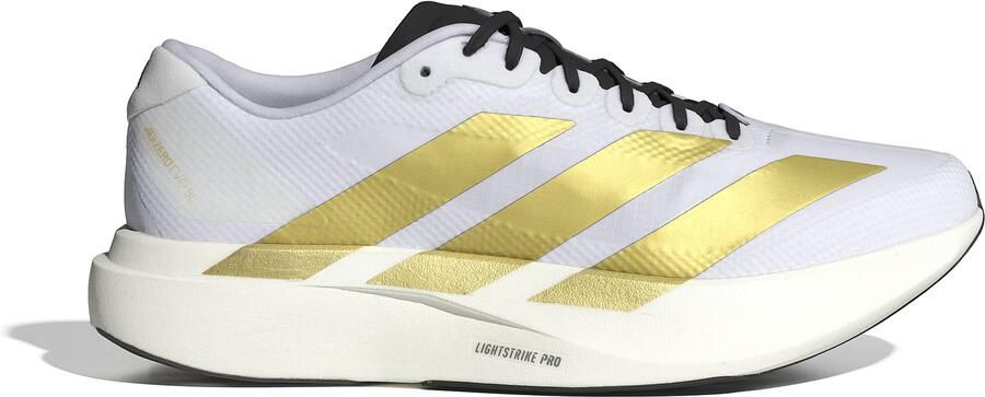 Adidas Adizero Evo SL Woven Hardloopschoenen Wit Goud Zwart