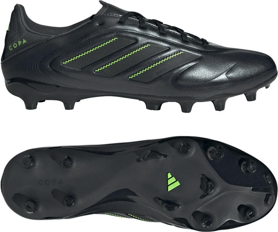 Adidas Copa Pure III League Gras Kunstgras Voetbalschoenen (MG) Zwart Donkergrijs Groen - Foto 4