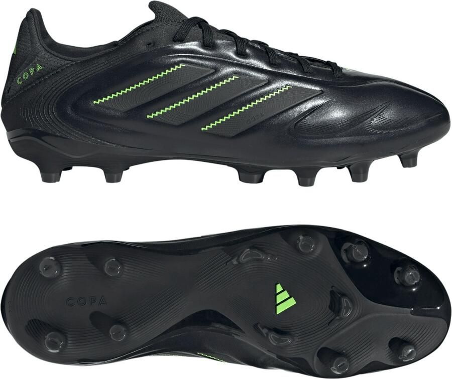Adidas Copa Pure III Pro Gras Voetbalschoenen (FG) Zwart Donkergrijs Groen - Foto 3