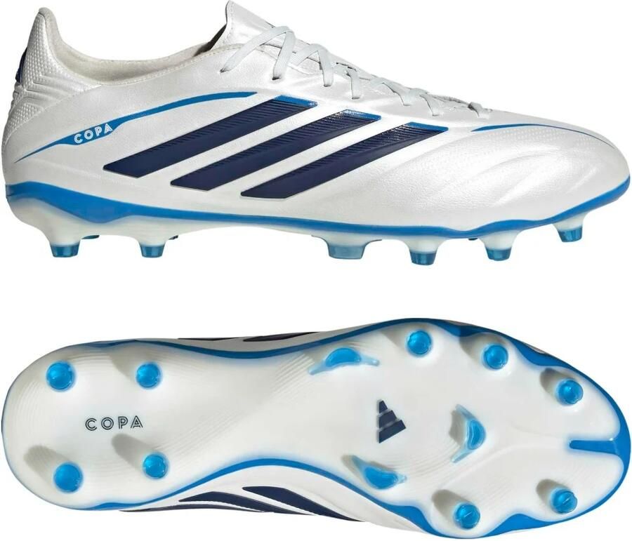 Adidas Copa Pure IV Pro Gras Voetbalschoenen (FG) Wit Blauw Donkerblauw