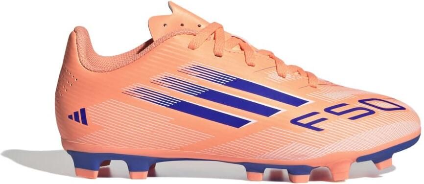 Adidas F50 Club Gras Kunstgras Voetbalschoenen (MG) Kids Oranje Blauw Wit