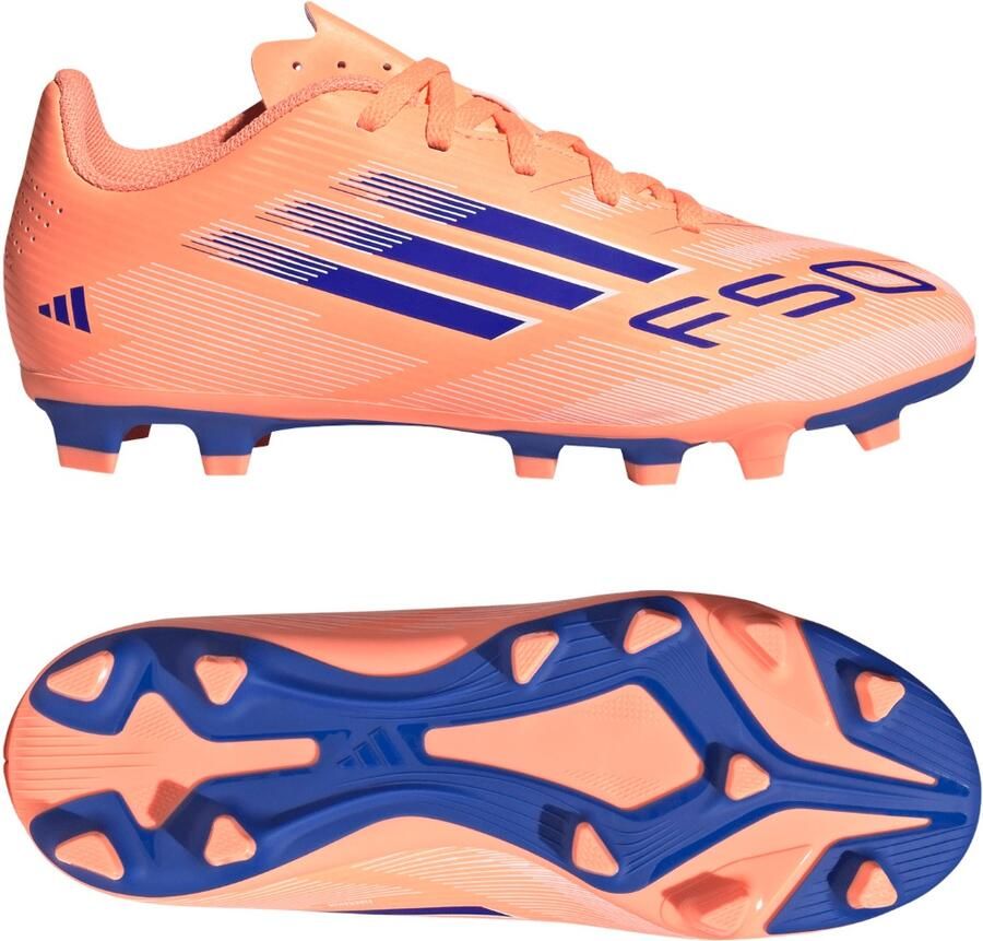 Adidas Perfor ce F50 Club Stevige Multi-Ground Voetbalschoenen Kids Kinderen Oranje - Foto 5
