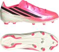 Adidas F50 Hyperfast League Gras Voetbalschoenen (FG) Kids Felroze Zwart Goud Wit - Roze