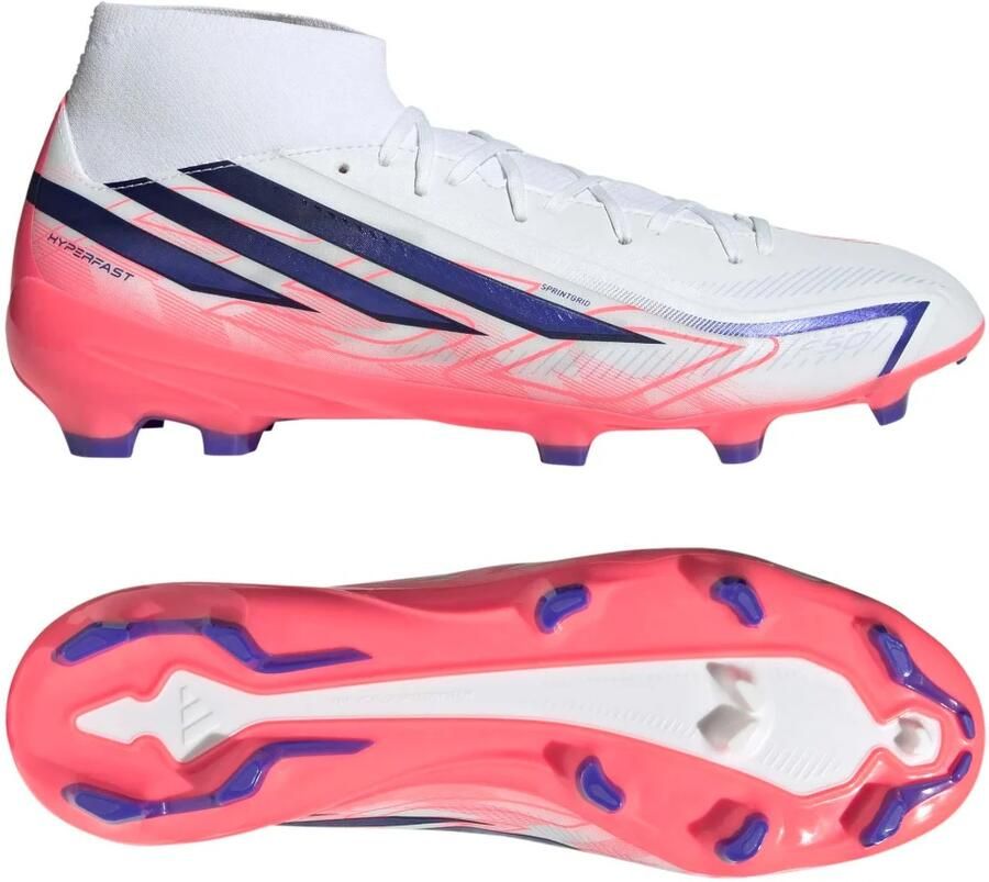Adidas Perfor ce F50 Hyperfast League senior imitatieleren voetbalschoenen roze paars - Foto 6