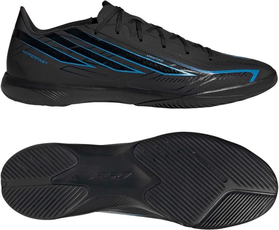 Adidas F50 Hyperfast League Zaalvoetbalschoenen (IN) Zwart Blauw