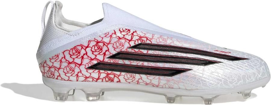 Adidas F50 Lamine Yamal Elite Veterloze Gras Voetbalschoenen (FG) Kids Wit Felrood Zwart
