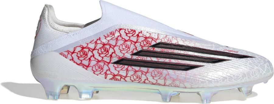 Adidas F50 Lamine Yamal Elite Veterloze Gras Voetbalschoenen (FG) Wit Felrood Zwart - Foto 1