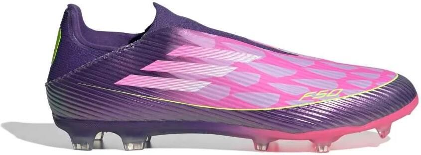 Adidas F50 Lamine Yamal League Veterloze Gras Kunstgras Voetbalschoenen (MG) Paars Roze Geel