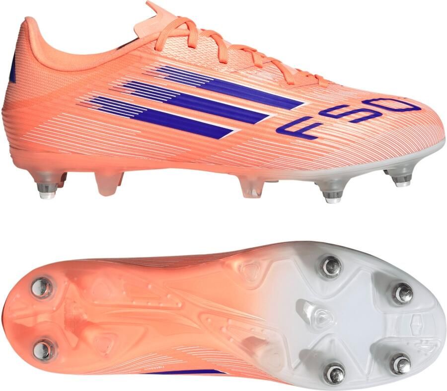 Adidas Perfor ce F50 League Soft Ground Voetbalschoenen Unisex Oranje - Foto 2