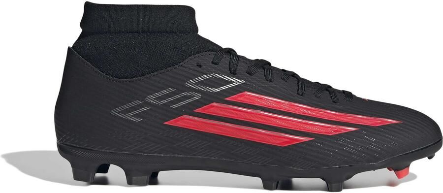 Adidas F50 League Mid Gras Kunstgras Voetbalschoenen (MG) Zwart Rood Donkergrijs - Foto 2