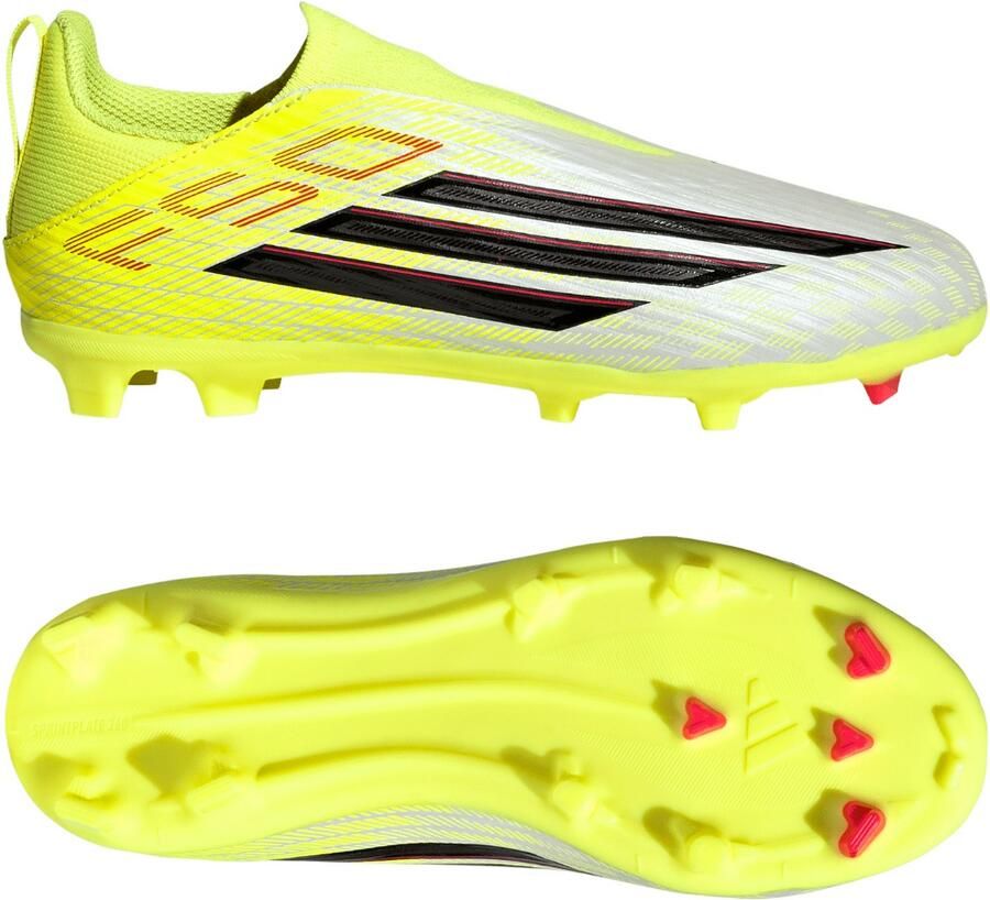 Adidas Perfor ce F50 LEAGUE Laceless Firm Ground Multi Ground Voetbalschoenen Kids Kinderen Geel - Foto 2