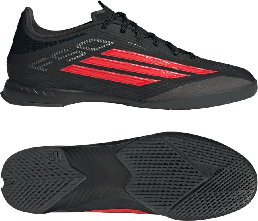 Adidas F50 League Zaalvoetbalschoenen (IN) Zwart Rood Donkergrijs - Foto 2
