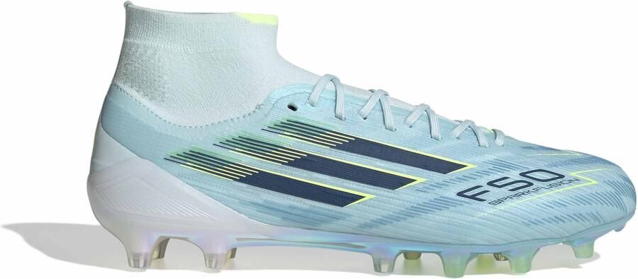 Adidas F50 Sparkfusion Elite Gras Kunstgras Voetbalschoenen (MG) Dames Lichtblauw Donkerblauw Neongeel