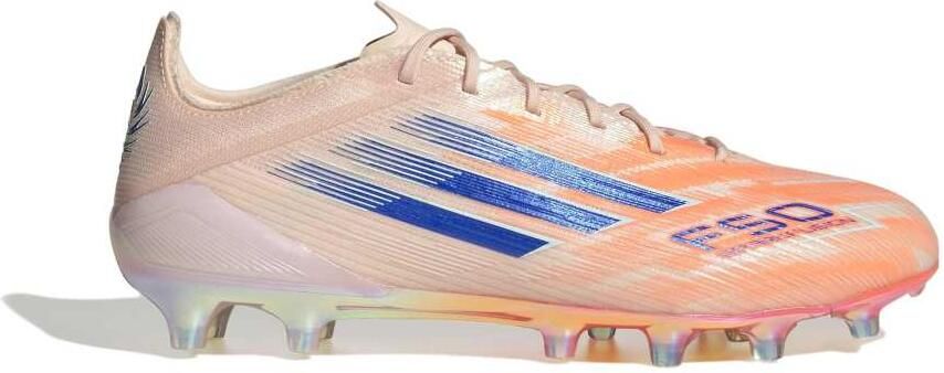 Adidas F50 Sparkfusion Elite Low Gras Kunstgras Voetbalschoenen (MG) Dames Oranje Blauw