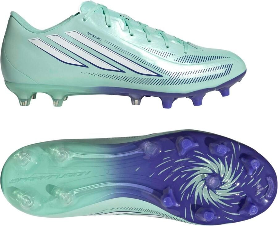 Adidas F50 Sparkfusion League Gras Kunstgras Voetbalschoenen (MG) Dames Mintgroen Wit Blauw