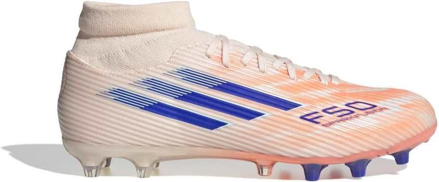 Adidas F50 Sparkfusion League Gras Kunstgras Voetbalschoenen (MG) Dames Oranje Blauw