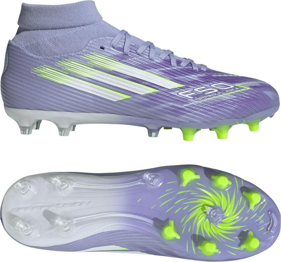 Adidas Performance F50 Sparkfusion League Firm Ground Artificial Grass Voetbalschoenen Dames Paars