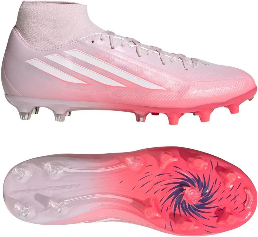 Adidas F50 Sparkfusion League Gras Kunstgras Voetbalschoenen (MG) Dames Roze Wit