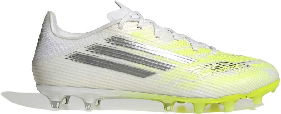 Adidas F50 Sparkfusion League Low Gras Kunstgras Voetbalschoenen (MG) Dames Wit Grijs Neongeel