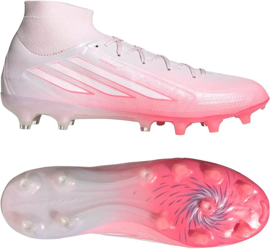Adidas F50 Sparkfusion Pro Gras Kunstgras Voetbalschoenen (MG) Dames Roze Wit