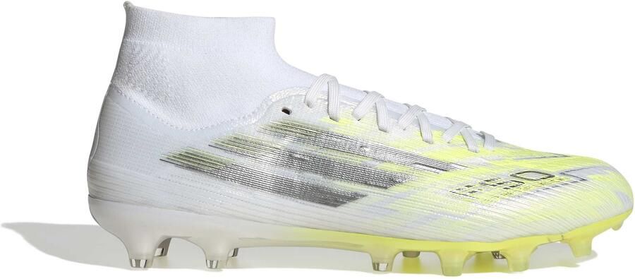 Adidas F50 Sparkfusion Pro Gras Kunstgras Voetbalschoenen (MG) Dames Wit Grijs Neongeel