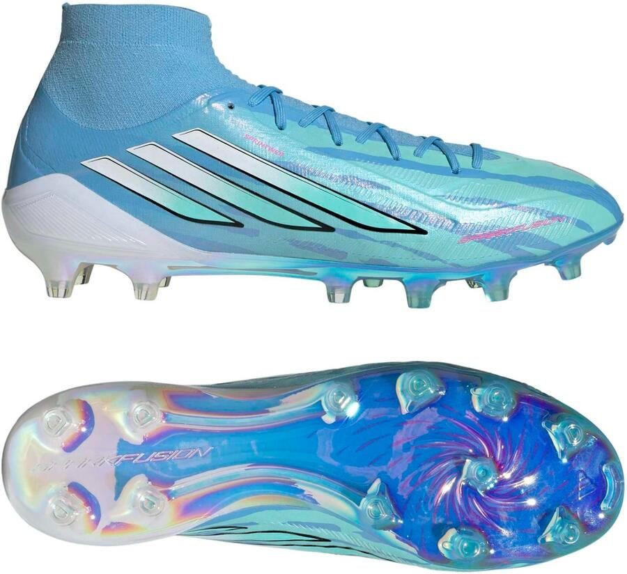 Adidas F50 Sparkfusion Trinity Elite Gras Kunstgras Voetbalschoenen (MG) Dames Blauw Felblauw Felroze