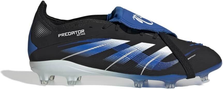 Adidas Predator Bellingham Elite FT Gras Voetbalschoenen (FG) Kids Zwart Wit Blauw