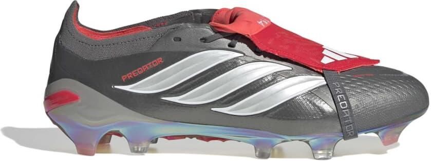 Adidas Predator Elite FT Gras Voetbalschoenen (FG) Donkergrijs Wit Zilver Rood