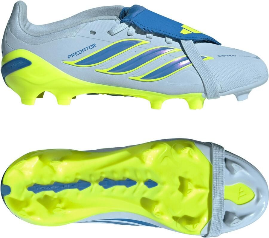 Adidas Predator Elite FT Gras Voetbalschoenen (FG) Kids Lichtblauw Blauw Geel