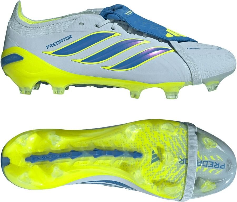 Adidas Predator Elite Fold-over Tongue FG Ice Cold Precision Crystal Sky Ray Blue Geel