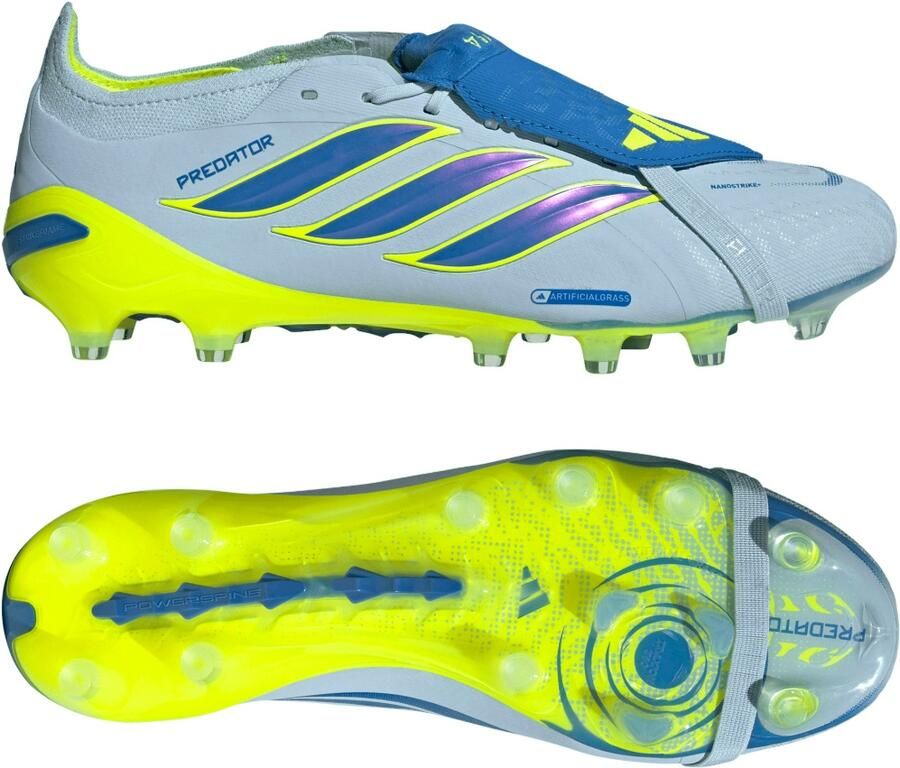 Adidas Predator Elite FT Kunstgras Voetbalschoenen (AG) Lichtblauw Blauw Geel