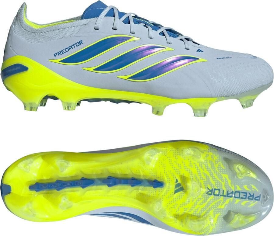 Adidas Predator Elite Gras Voetbalschoenen (FG) Lichtblauw Blauw Geel