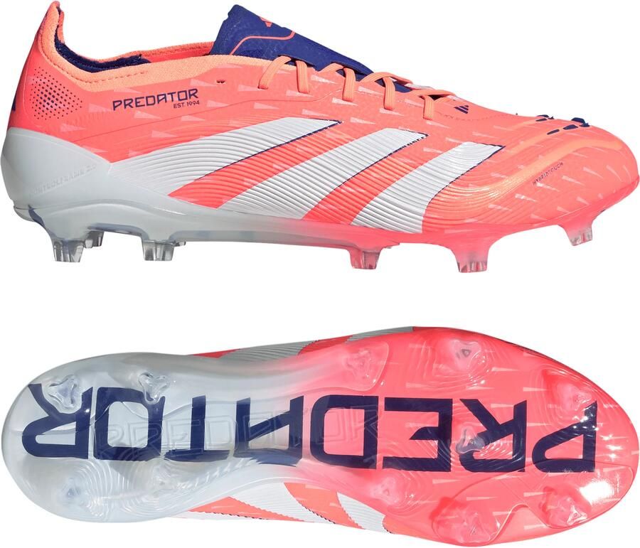 Adidas Predator Elite Gras Voetbalschoenen (FG) Oranje Wit Blauw