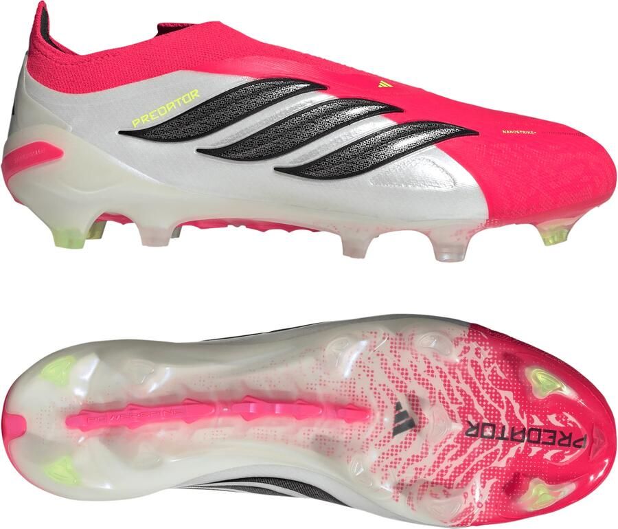 Adidas Predator Elite Veterloze Gras Voetbalschoenen (FG) Rood Wit Zwart
