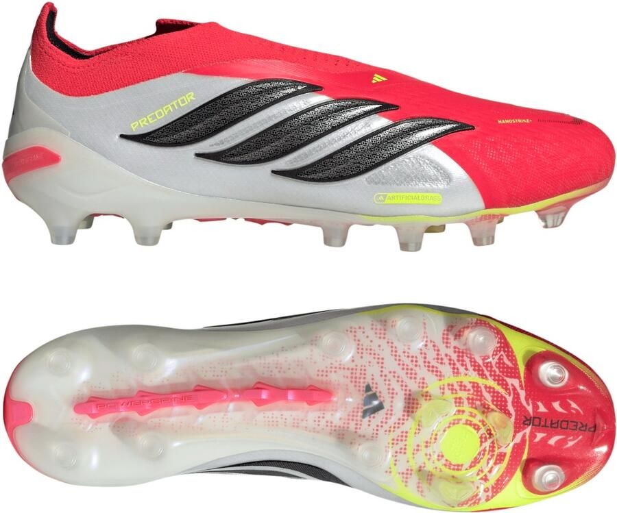 Adidas Predator Elite Veterloze Kunstgras Voetbalschoenen (AG) Rood Wit Zwart