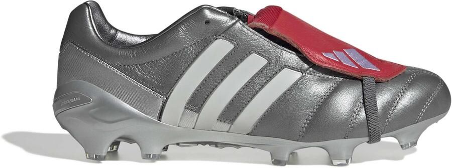 Adidas Predator Gunmetal Mania Elite FT Gras Voetbalschoenen (FG) Grijs Rood Zilver Wit
