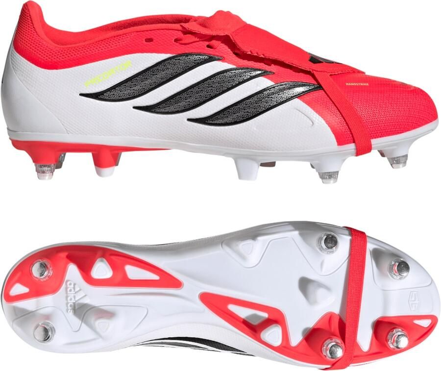Adidas Perfor ce Predator League Fold-Over Tongue Soft Ground Voetbalschoenen Unisex Rood - Foto 2