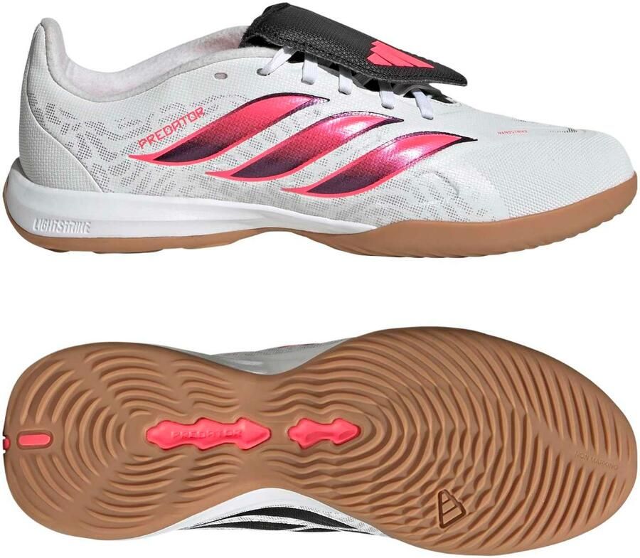 Adidas Predator League FT Zaalvoetbalschoenen (IN) Kids Wit Zwart Roze