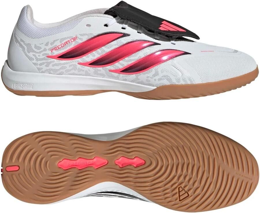 Adidas Predator League FT Zaalvoetbalschoenen (IN) Wit Zwart Roze