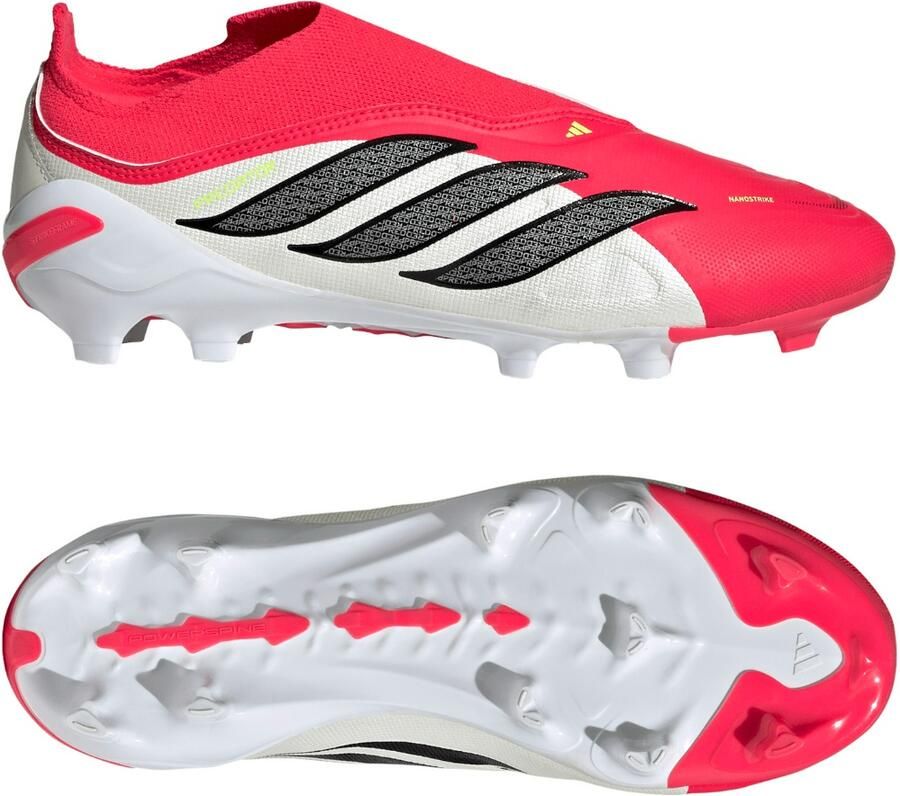 Adidas Predator League Veterloze Gras Voetbalschoenen (FG) Kids Rood Wit Zwart - Foto 2